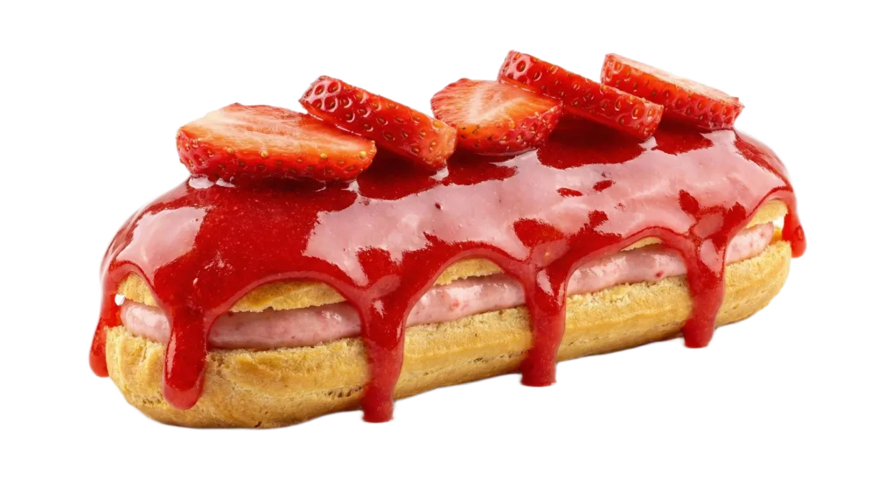 Çilekli Çikolatalı Ekler - El yapımı ekler